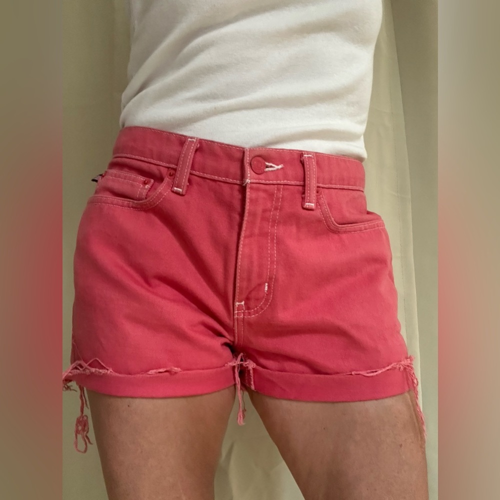 Ralph Lauren Polo Jeans Company Saturday Jean Cutoffs. Washed out red Size 6